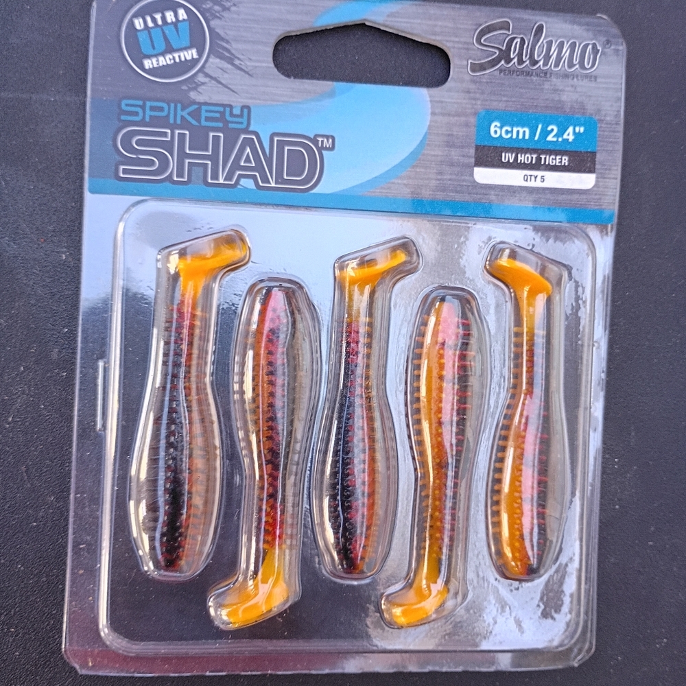 Spikey Shad UV Hot Tiger Fishing Lures